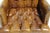 Vintage Tufted Faux Leather Wingback Armchair – Chesterfield Library Chair For Sale - Image 11 of 18