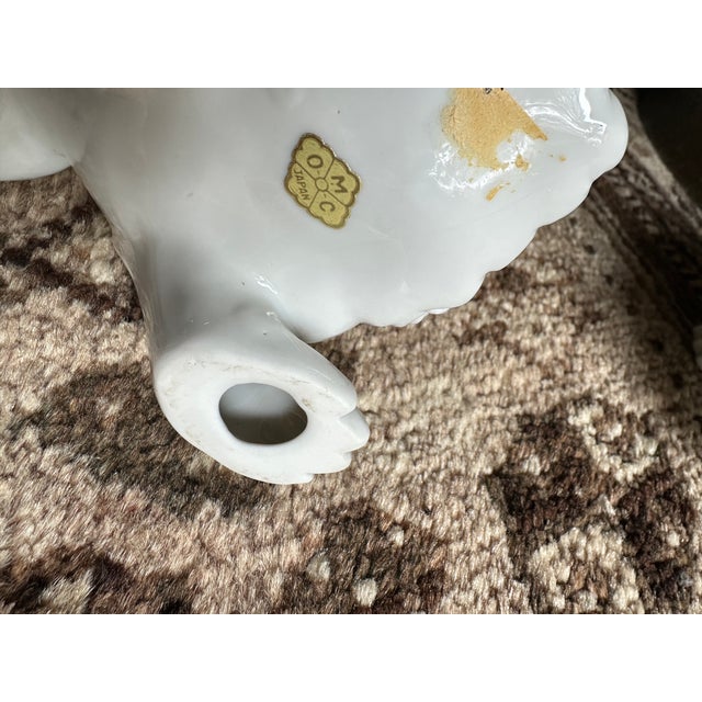 Vintage Otagiri Porcelain Blanc De Chine Foo Dog Dragons -a Pair For Sale - Image 10 of 11