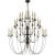 Transitional Thomas O'Brien for Visual Comfort Signature Erika Three-Tier Chandelier in Aged Iron For Sale - Image 3 of 3
