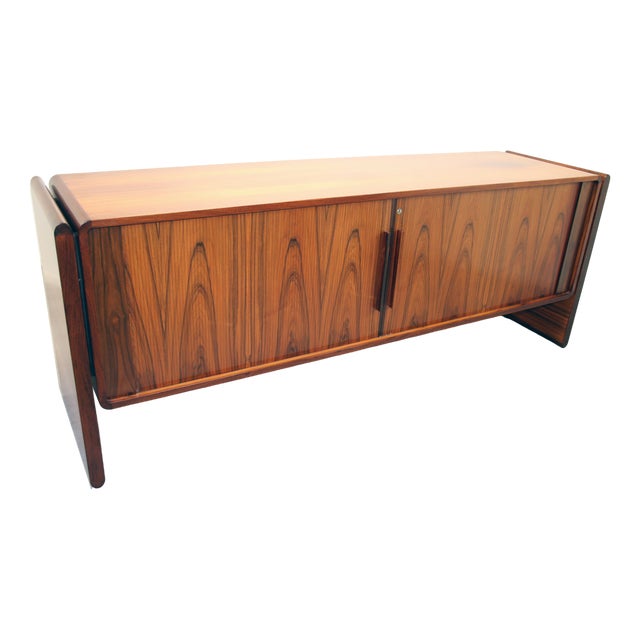 Sideboard with Roller Doors from Dyrlund, 1960s For Sale