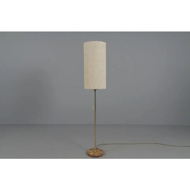 Brown Mid-Century Modern Floor Lamp in Brass, 1960s For Sale - Image 8 of 8