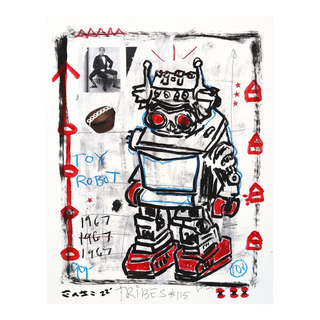 Toy Box Menace - Original Contemporary Pop Street Art Acrylic on Posterboard For Sale