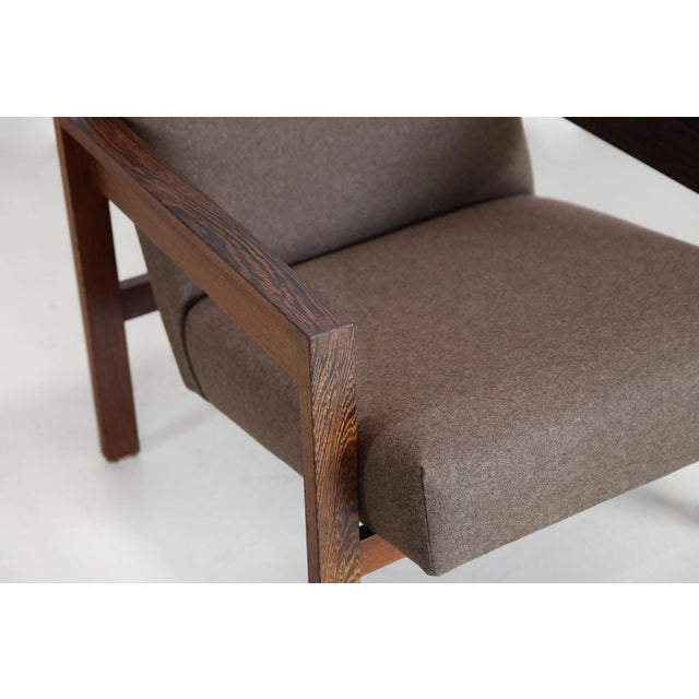 Modernist Wenge Wood Chair by Hein Stolle for T Spectrum, 1960s For Sale - Image 6 of 9