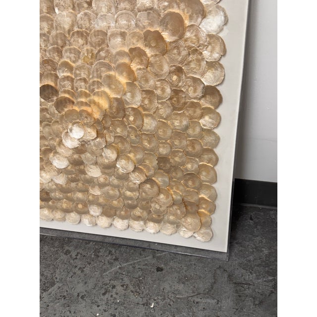 2020s Restoration Hardware Capiz Shell Art Panel For Sale - Image 5 of 12