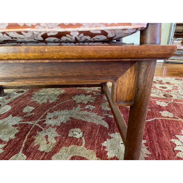 Wood Pair of Vintage Chinoiserie Chairs in Mozambique Wood For Sale - Image 7 of 17