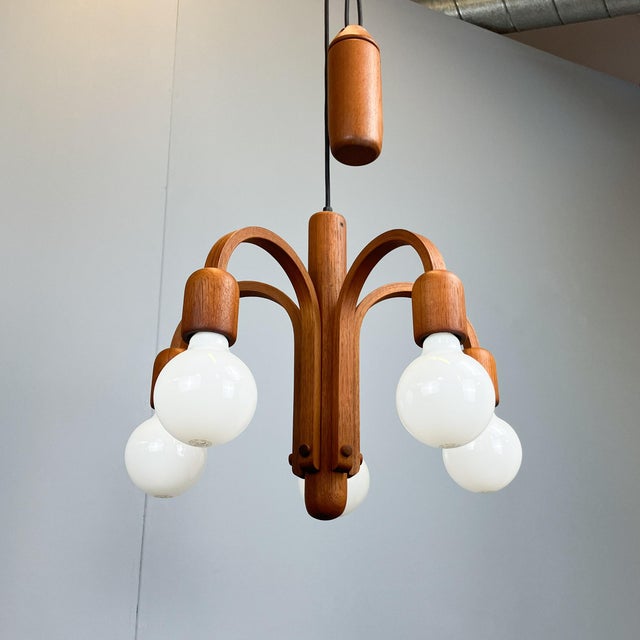 Vintage Pendant Light by F. G. Schmidt for Domus, 1960s For Sale - Image 4 of 13
