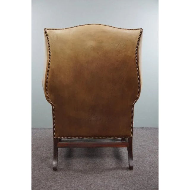 Vintage Club Chair in Leather For Sale - Image 4 of 9