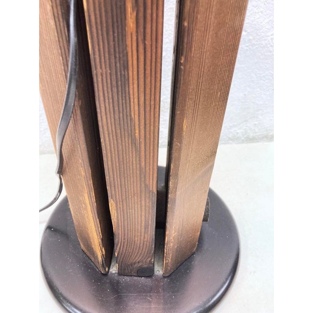 Floor Lamp in Wood and Glass from Temde, 1970s For Sale - Image 6 of 15