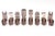 Plastic Vintage Michel Dumas Lucite Sculptural Chess Players ,Aubergine and Clear, French 1970's For Sale - Image 7 of 11