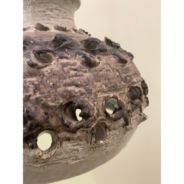 1970s Mid-Century Danish Ceramic Pendant Lamp For Sale - Image 5 of 12
