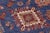 1990s Rustic Super Kazak Blue/Ivory Wool Rug - 8'8'' X 12'2'' For Sale - Image 5 of 10