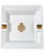 Vintage Grand Hotel Quisisana Capri Italy White Porcelain Ashtray Catchall Dish For Sale - Image 10 of 10