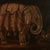 Textile Vintage Painting of an Elephant by Reginald Baxter For Sale - Image 7 of 13