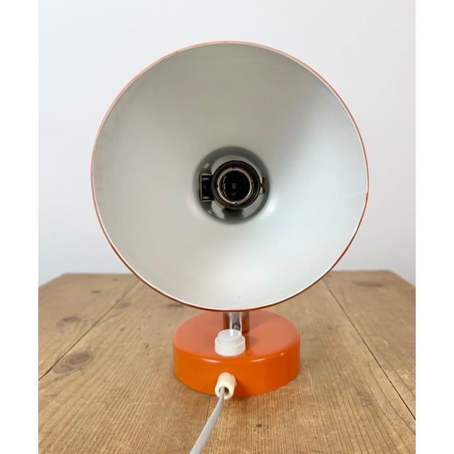 Vintage Orange Metal Wall Lamp from Lidokov, 1970s For Sale - Image 10 of 18