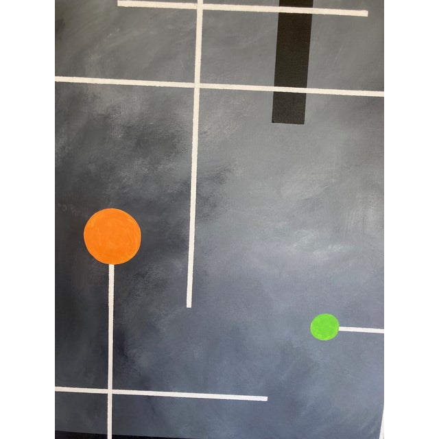 !970's contemporary painting from unknown french artist . Signed E.Keff. purchased at the famous parisian flea market of...