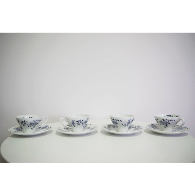 Blue Cups from Laveno, Italy, 1950s, Set of 8 For Sale - Image 8 of 8