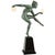Art Deco Nude Disc Dancer in Metal on Marble Base by Andre Derenne and Marcel Bouraine, France, 1930s For Sale - Image 3 of 12