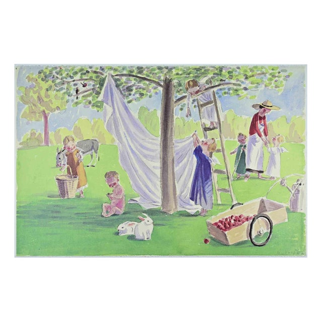 Jan Knap, In the Countryside, Lithograph, 1999 For Sale