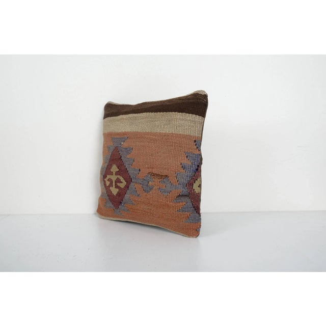 Turkish Kilim Pillow Cover These beautiful 12" x 12" pillow covers were made from an authentic, vintage Turkish rug...