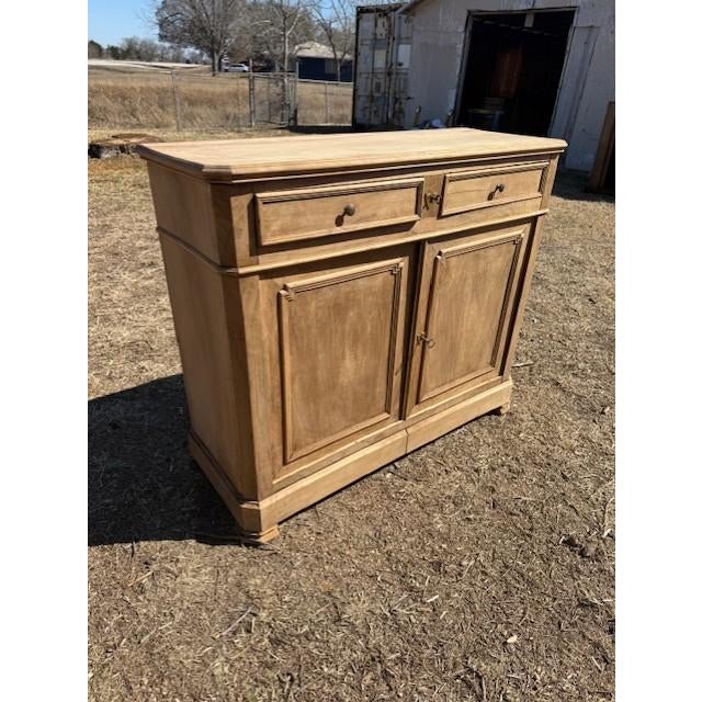 Tan 18th Century French Louis Philippe Solid Walnut Bleached Sideboard / Buffet. For Sale - Image 8 of 18