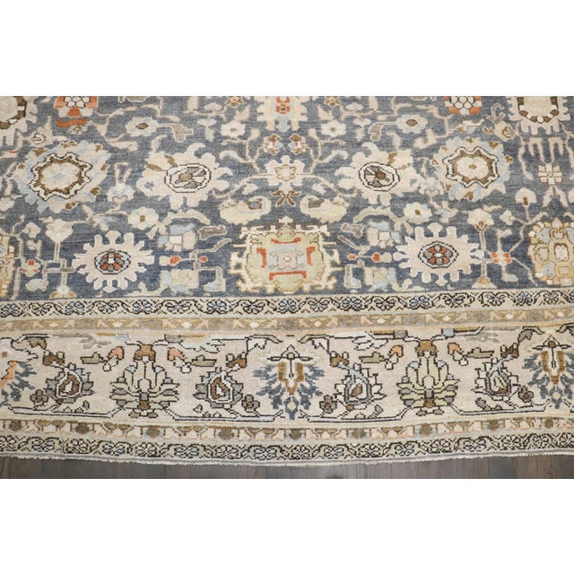 Antique Blue Malayer Carpet - 8'4" x 11'6" For Sale - Image 10 of 14