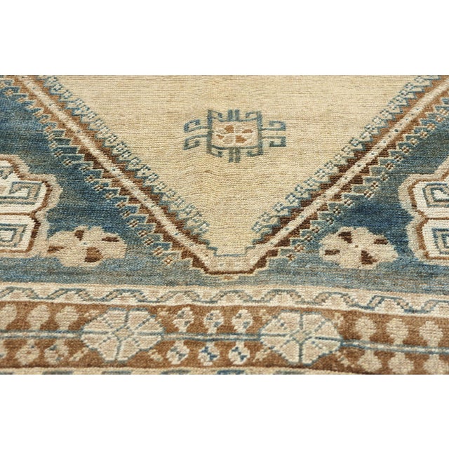 Early 20th Century Antique Blue Persian Shiraz Rug, 04'02 X 06'07 For Sale - Image 5 of 9