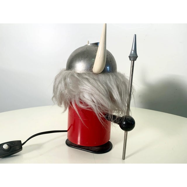 1960s Mid-Century Italian Viking Table Lamp by Enea Ferrari for Lines Zero & Oldtimer Ferrari For Sale - Image 5 of 11