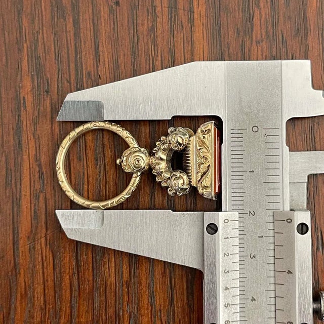 Early 19th Century Georgian Gold Fob "Sarah" 15k Carnelian Pendant For Sale - Image 12 of 12