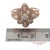 18k 750 Solid Rose Gold Floral Natural Diamond Ring, Size 7 For Sale - Image 11 of 13