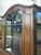 1920s Antique French Provincial Walnut Display Cabinet With Carved Details For Sale - Image 5 of 6
