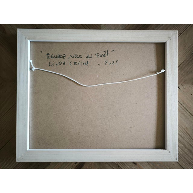 Linda Clerget, Meet in the Forest, Acrylic, Framed For Sale - Image 6 of 12