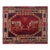Antique Anatolian Square Rug in Red With Geometric Patterns, From Rug & Kilim For Sale
