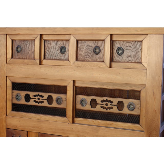 Antique Japanese Mizuya Tansu / Kitchen Chest, Meiji-Taisho Era C. 1900 For Sale - Image 4 of 9