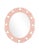 Contemporary Fleur Home Audubon Bamboo Sticks Oval Mirror in Salmon Berry, 42x48 For Sale - Image 3 of 3
