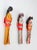 Red Mid-Century Japanese Folk Art Kimono Dolls Set of 3 For Sale - Image 8 of 16