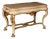 Dutch Lacquered and Gilded Table with Marble Top, 1950s For Sale