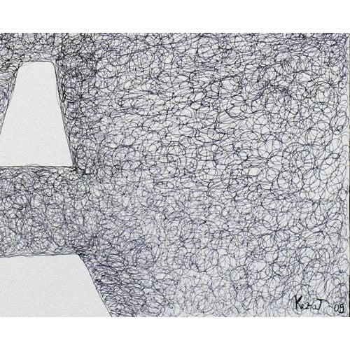 The Invisible Road is a beautiful painting realized by the Italian artist KEZIAT in 2009. Pen on paper from the series...