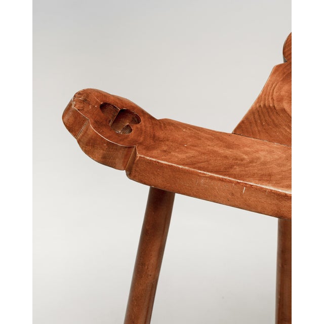 A commanding example of mid-century Spanish Brutalism, this striking bar stool embodies the movement's devotion to raw...