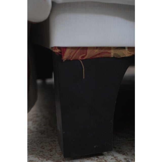 Kindel Rolled Arm Upholstered Camelback Sofa For Sale - Image 15 of 18