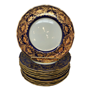 1920s Royal Dulton Show Plates for Tiffany and Company Ny