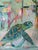 Abstract Expressionism Sea Turtle, Original Oil on Cradled Board by Julie Magardino For Sale - Image 3 of 3