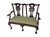 Mid 20th Century Mid 20th Century English Chippendale Style Mahogany Window Bench With Carved Openwork Backs For Sale - Image 5 of 5