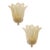 Set of two classical venetian wall sconces, made in trasparent and “graniglia”. The glass worked in a traditional slab an...