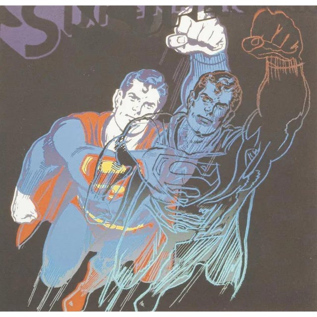 Andy Warhol "Superman" lithograph in colors on Arches paper, Georges Israel Editeur, sheet size 38,5 x 57 cm, plate signed...