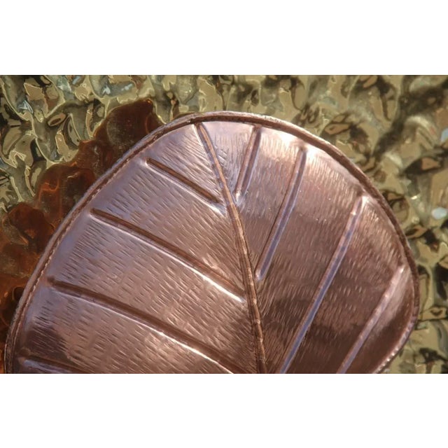 Mid-Century Italian Round Wall Brass & Copper Sconces, 1970s, Set of 2 For Sale - Image 4 of 12