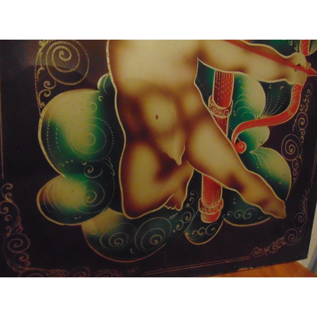 Mid-Century Modern Vintage Sagittarius Zodiac Sign, 1950s For Sale - Image 3 of 5