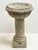 A fine English garden planter pot or urn on a pedestal stand, of composition stone, in the Medieval style - featuring a...