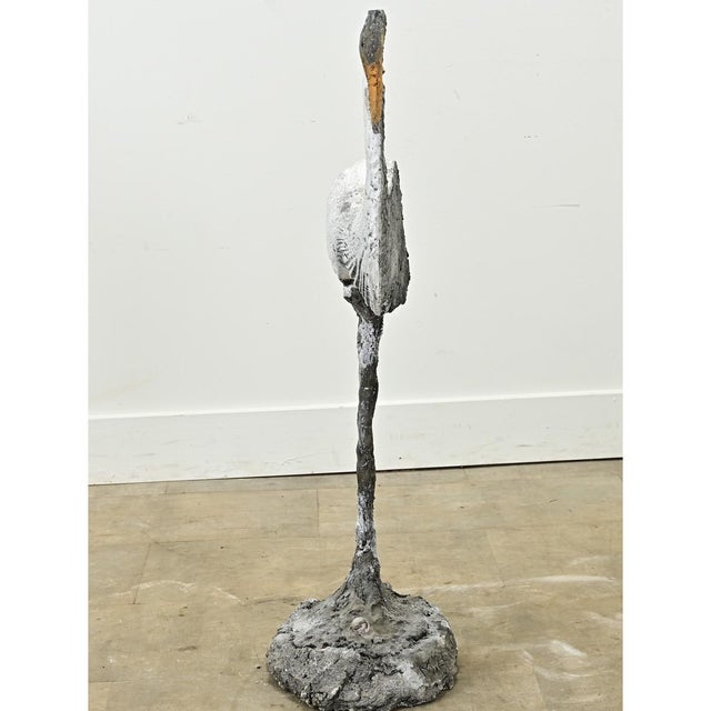 English 20th Century Egret Statue For Sale - Image 9 of 10