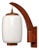 1960s Danish Modern, Wall Sconce, Teak, Opal Glass For Sale