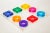 Modern Vintage Haziza Jewel Toned Lucite Tic Tac Toe Game, 1970's For Sale - Image 3 of 13